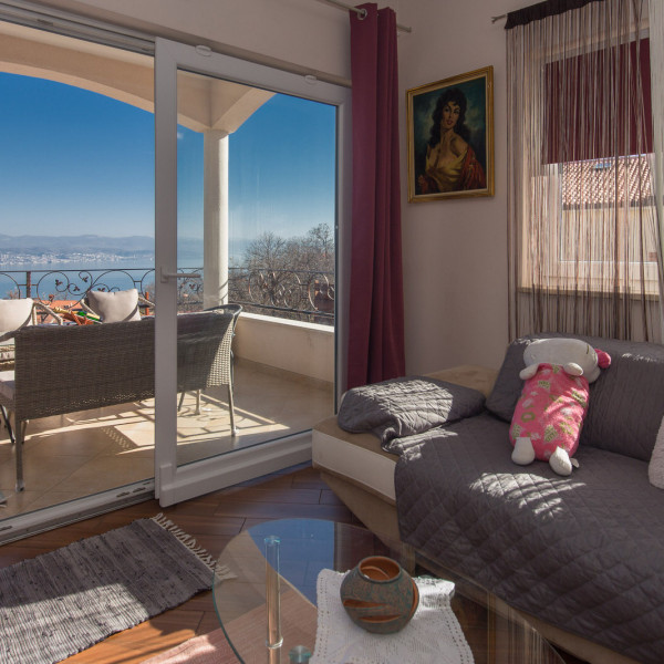 Das Wohnzimmer, Villa Emily, Villa Emily - Schöne einzigartige Villa Emily mit herrlichem Meerblick Lovran